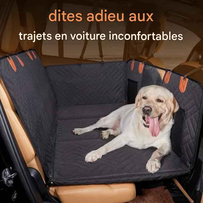 Protection de siège auto pour chien à fond rigide